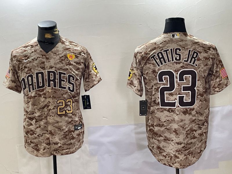 Men San Diego Padres #23 Tatis jr Camo Fashion 2024 Nike MLB Jersey style 5